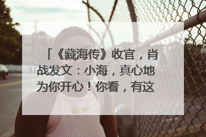 《藏海传》收官，肖战发文：小海，真心地为你开心！你看，有这么多人懂你！