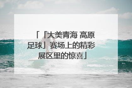 「大美青海 高原足球」赛场上的精彩 展区里的惊喜