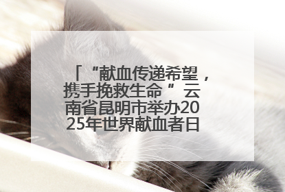“献血传递希望，携手挽救生命 ”云南省昆明市举办2025年世界献血者日主题宣传活动