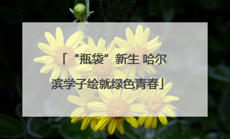 “瓶袋”新生 哈尔滨学子绘就绿色青春
