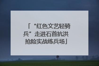 “红色文艺轻骑兵”走进石首抗洪抢险实战练兵场