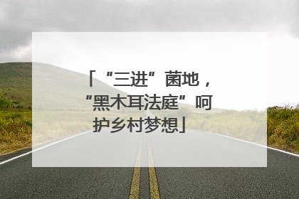 “三进”菌地，“黑木耳法庭”呵护乡村梦想