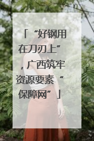 “好钢用在刀刃上”，广西筑牢资源要素“保障网”