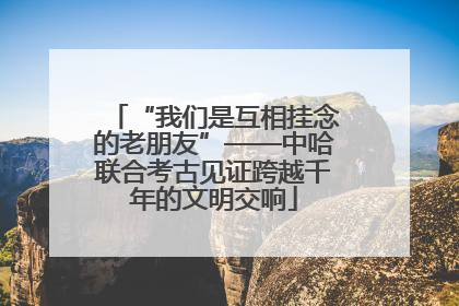 “我们是互相挂念的老朋友”——中哈联合考古见证跨越千年的文明交响