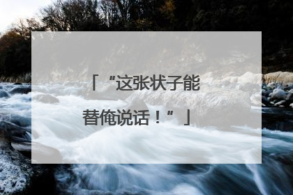 “这张状子能替俺说话！”