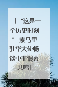 “这是一个历史时刻” 索马里驻华大使畅谈中非银幕共鸣