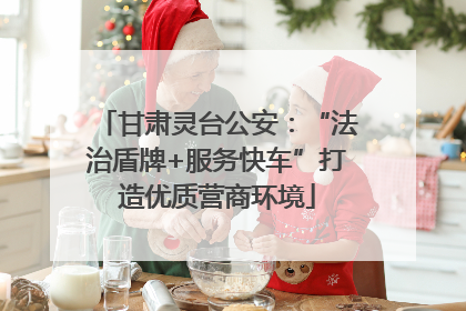 甘肃灵台公安：“法治盾牌+服务快车”打造优质营商环境