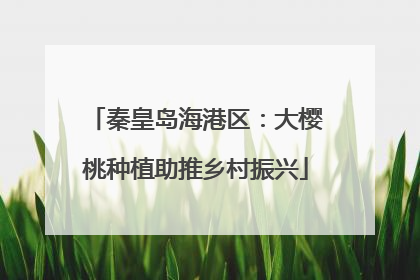 秦皇岛海港区：大樱桃种植助推乡村振兴