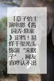 章子怡主演电影《酱园弄·悬案》定档！易烊千玺光头饰演“宋瞎子”，网友直呼认不出！