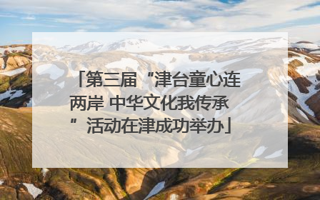第三届“津台童心连两岸 中华文化我传承”活动在津成功举办