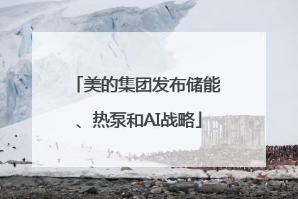 美的集团发布储能、热泵和AI战略
