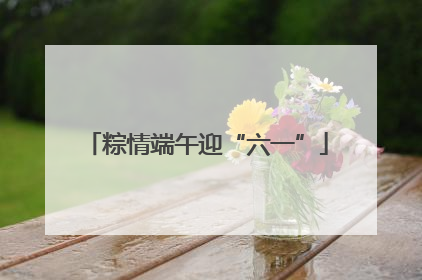 粽情端午迎“六一”
