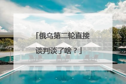 俄乌第二轮直接谈判谈了啥？