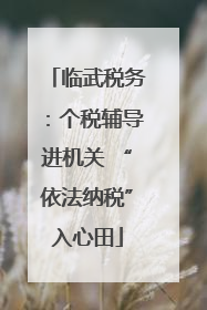 临武税务：个税辅导进机关 “依法纳税”入心田