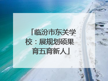 临汾市东关学校：展规划硕果 育五育新人