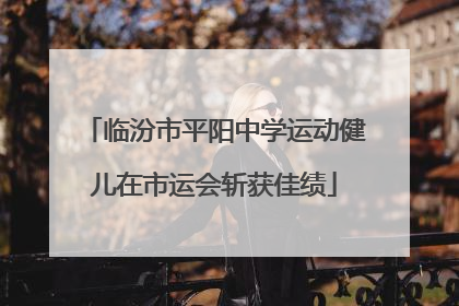 临汾市平阳中学运动健儿在市运会斩获佳绩