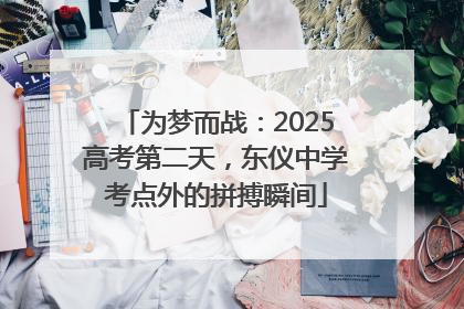 为梦而战：2025高考第二天，东仪中学考点外的拼搏瞬间