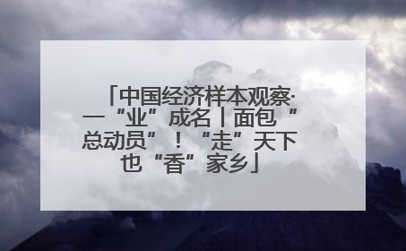 中国经济样本观察·一“业”成名丨面包“总动员”！“走”天下也“香”家乡