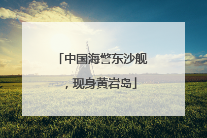 中国海警东沙舰，现身黄岩岛