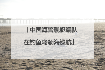 中国海警舰艇编队在钓鱼岛领海巡航