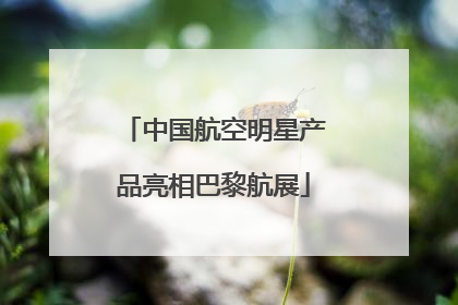 中国航空明星产品亮相巴黎航展