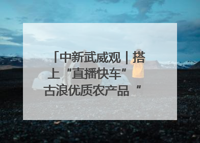 中新武威观｜搭上“直播快车” 古浪优质农产品“云端”走俏