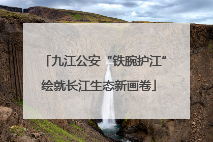 九江公安“铁腕护江”绘就长江生态新画卷