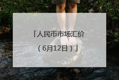 人民币市场汇价（6月12日）