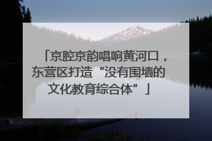 京腔京韵唱响黄河口，东营区打造“没有围墙的文化教育综合体”