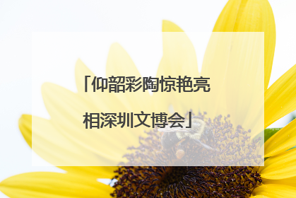 仰韶彩陶惊艳亮相深圳文博会