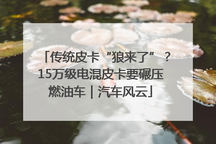 传统皮卡“狼来了”？15万级电混皮卡要碾压燃油车｜汽车风云