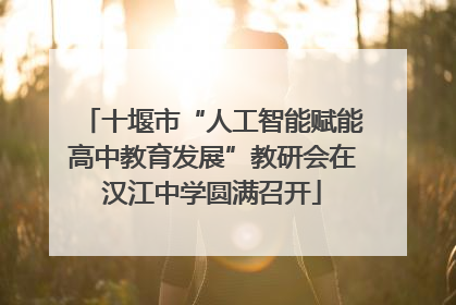十堰市“人工智能赋能高中教育发展”教研会在汉江中学圆满召开