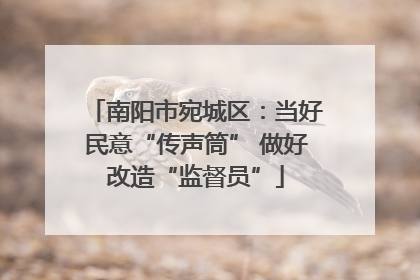 南阳市宛城区：当好民意“传声筒” 做好改造“监督员”