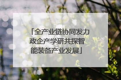 全产业链协同发力 政企产学研共探智能装备产业发展