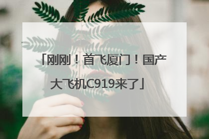 刚刚！首飞厦门！国产大飞机C919来了