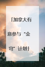 加拿大有意参与“金穹”计划