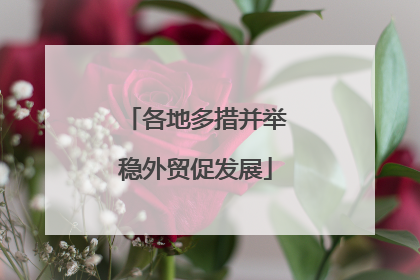 各地多措并举稳外贸促发展