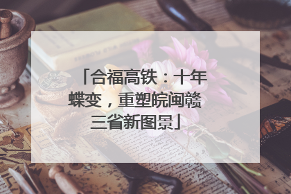 合福高铁：十年蝶变，重塑皖闽赣三省新图景