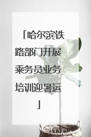 哈尔滨铁路部门开展乘务员业务培训迎暑运