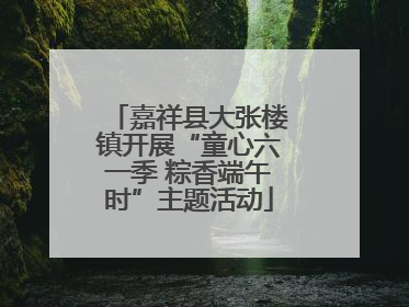嘉祥县大张楼镇开展“童心六一季 粽香端午时”主题活动