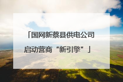 国网新蔡县供电公司启动营商“新引擎”