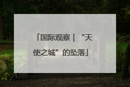 国际观察｜“天使之城”的坠落