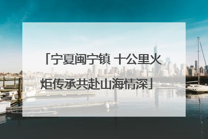 宁夏闽宁镇 十公里火炬传承共赴山海情深