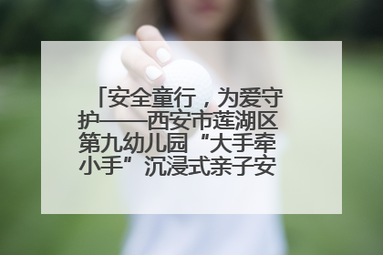 安全童行，为爱守护——西安市莲湖区第九幼儿园“大手牵小手”沉浸式亲子安全体验活动