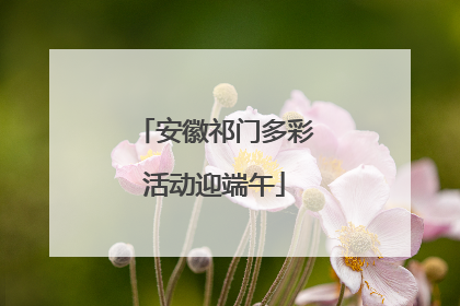 安徽祁门多彩活动迎端午