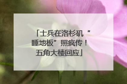 士兵在洛杉矶“睡地板”照疯传！五角大楼回应