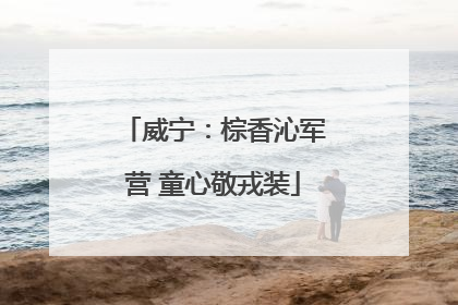 威宁：棕香沁军营 童心敬戎装