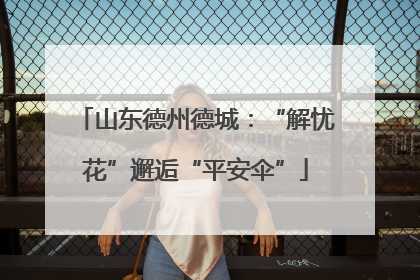 山东德州德城：“解忧花”邂逅“平安伞”