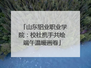 山东铝业职业学院：校社携手共绘端午温暖画卷