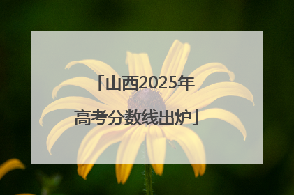 山西2025年高考分数线出炉